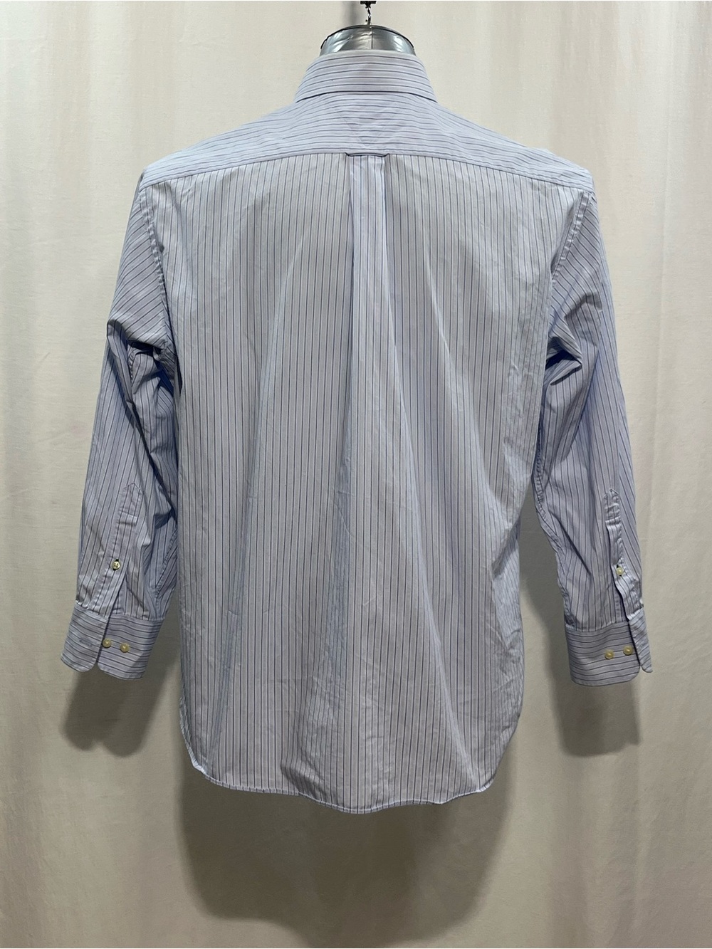 Tommy Hilfiger Blue & White Pinstripe Men's Dress Shirt 17x32/33 business 1390 - Picture 3 of 3